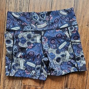 Constantly‎ Varied Gear Midnight Sugar Skull Bike Shorts Large